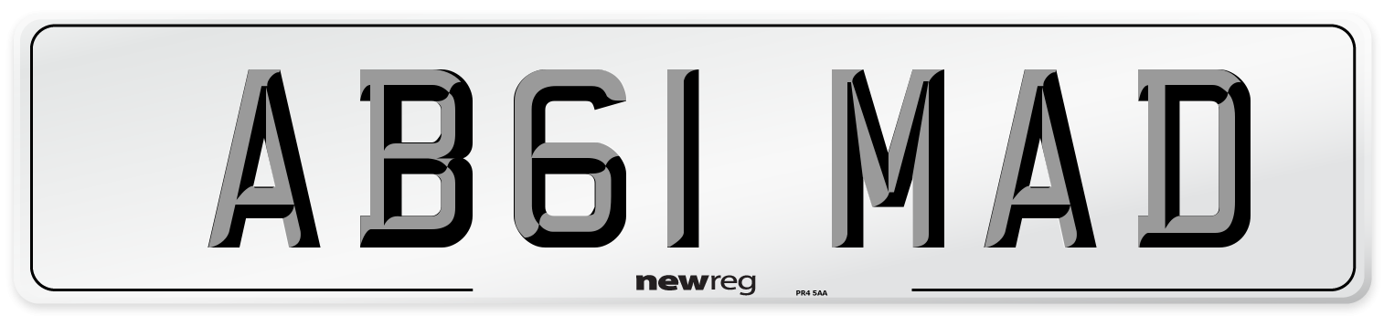 AB61 MAD Number Plate from New Reg